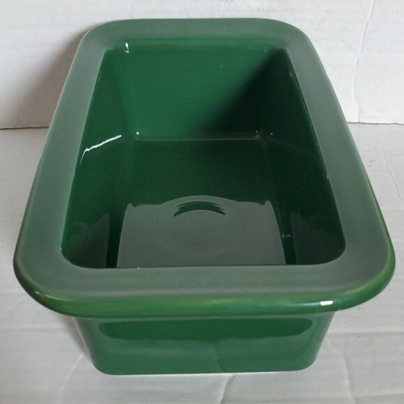 Fiestaware Fiesta CERAMIC Loaf Pan Baking Bakeware Bake Baker Dish Jade Green - Picture 3 of 16